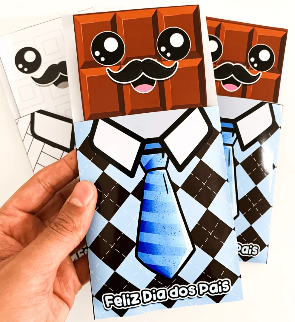 Cartão dia dos Pais: Chocolate — imagem 2