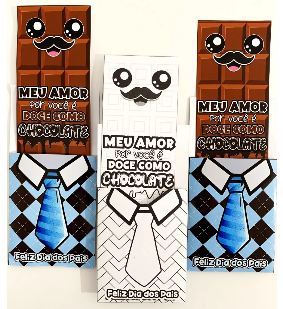 Cartão dia dos Pais: Chocolate — imagem 3