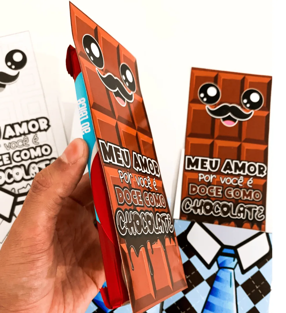 Cartão dia dos Pais: Chocolate — imagem 4