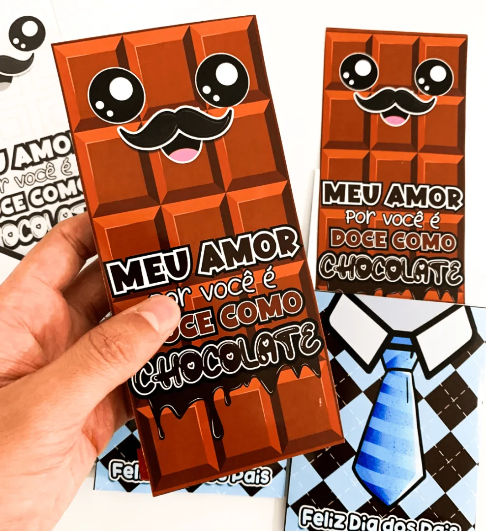 Cartão dia dos Pais: Chocolate — imagem 5
