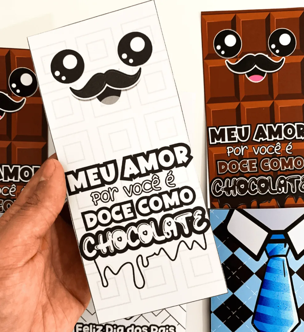 Cartão dia dos Pais: Chocolate — imagem 6