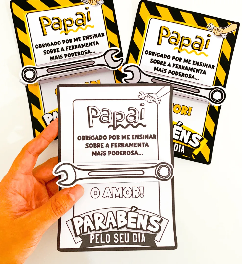 Cartão Dia dos Pais: Ferramenta — imagem 3