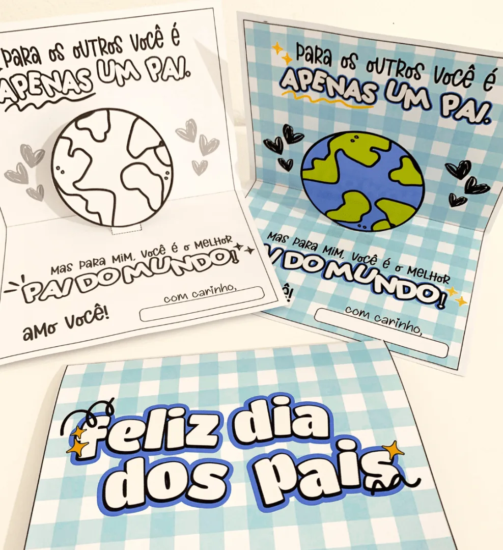 Cartão Dia dos Pais: Melhor Pai do Mundo — imagem 4