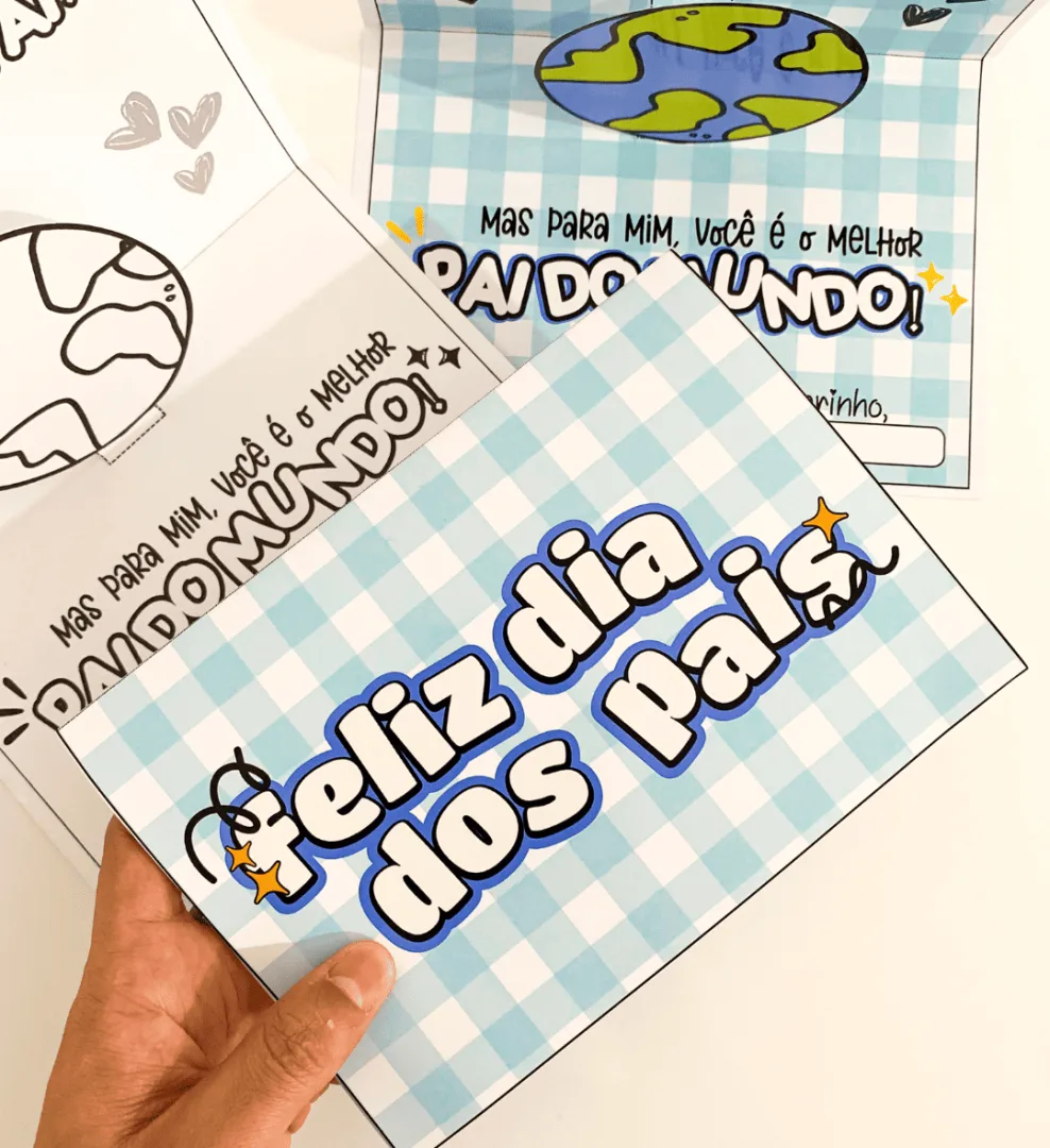 Cartão Dia dos Pais: Melhor Pai do Mundo — imagem 5