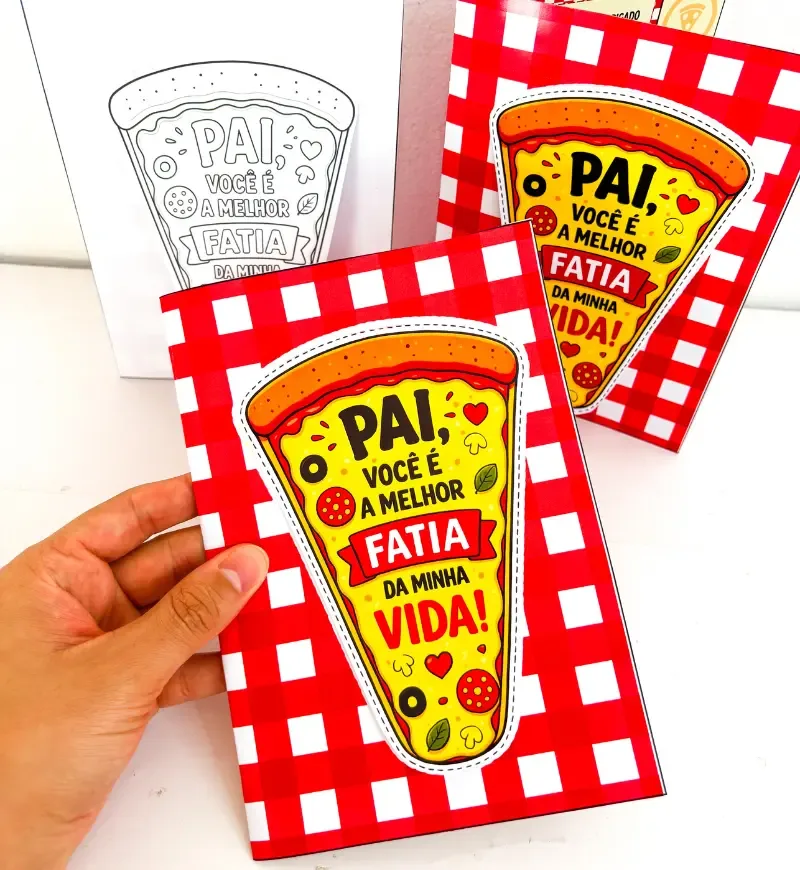 Cartão Dia dos Pais - Pizza — imagem 2