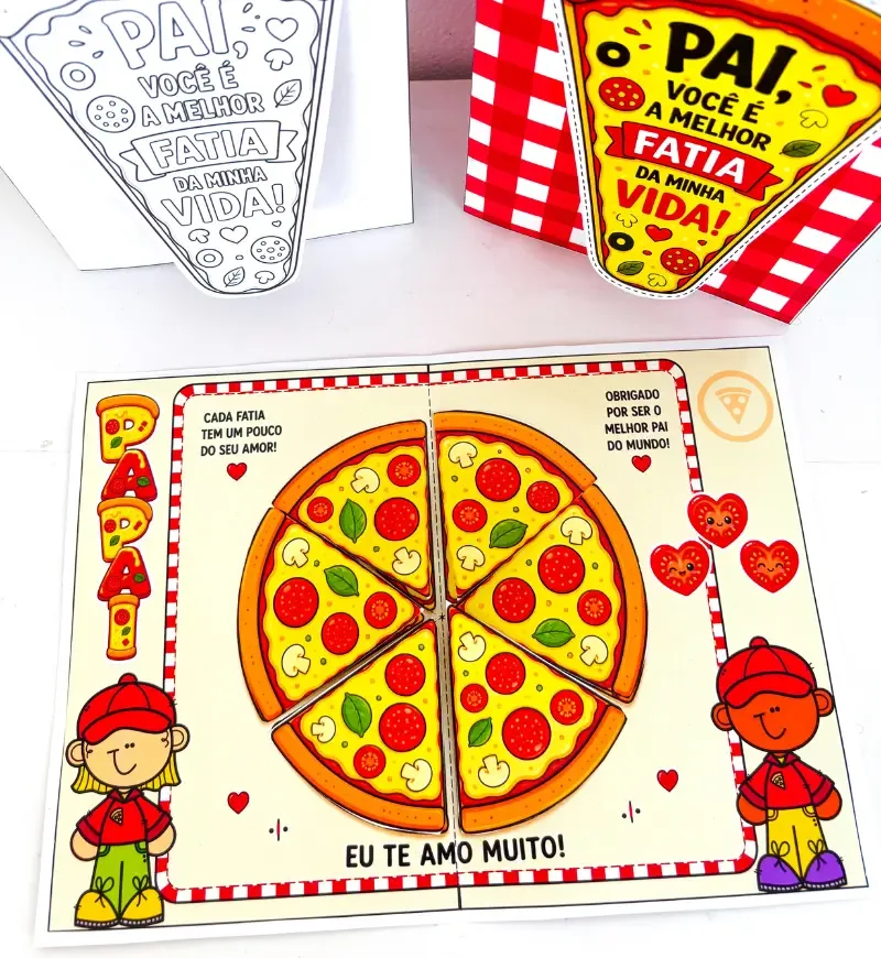 Cartão Dia dos Pais - Pizza — imagem 4
