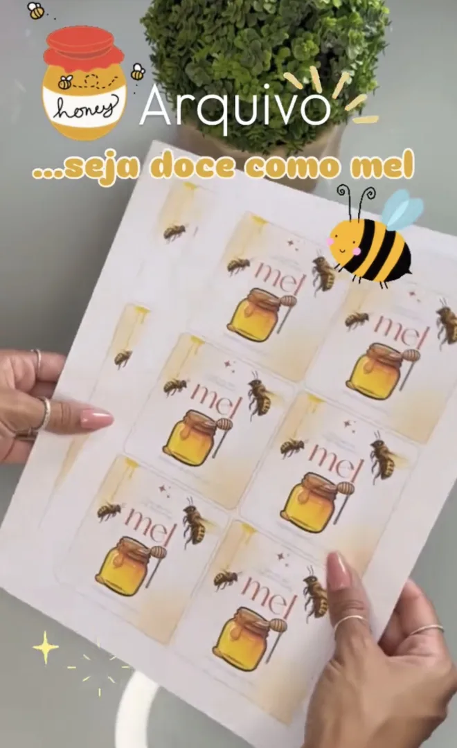 Cartão Doce Como Mel — imagem 3