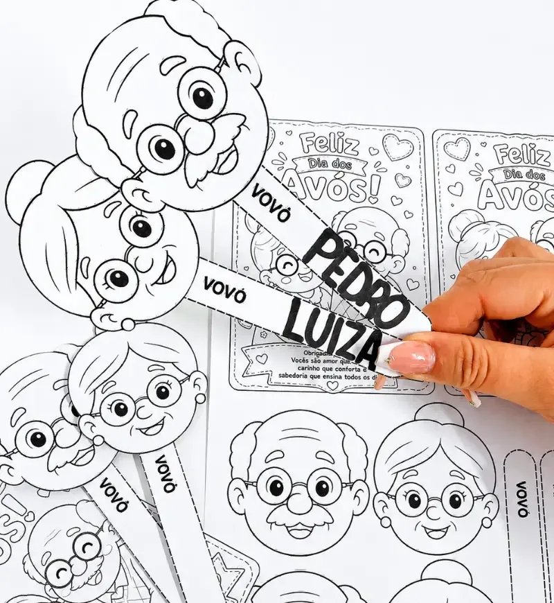 Cartão e Palitoches - Dia dos Avós — imagem 6