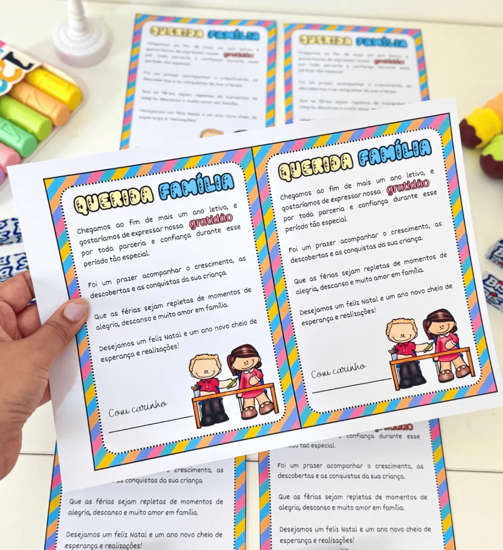Cartão Editável Querida Família — imagem 3