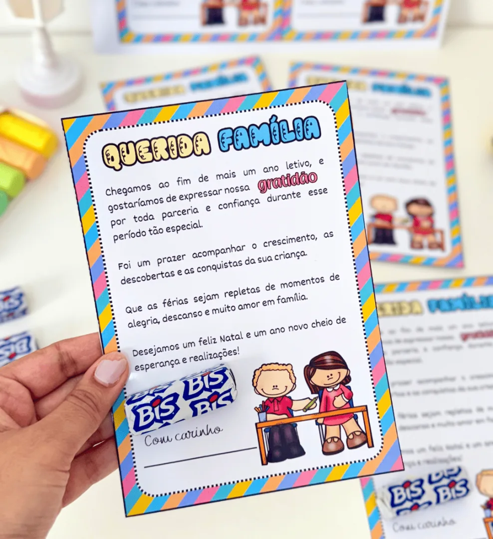 Cartão Editável Querida Família — imagem 4