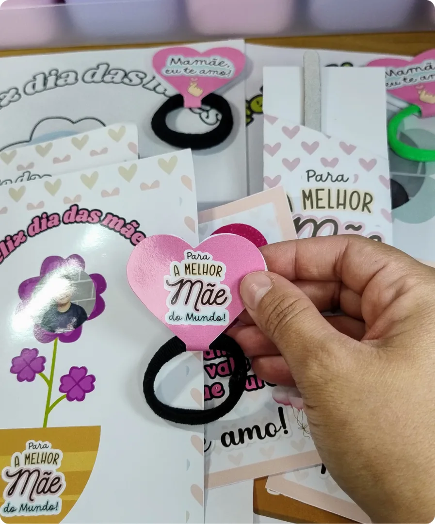 CARTÃO FLOR EDITÁVEL + LEMBRANCINHAS — imagem 7