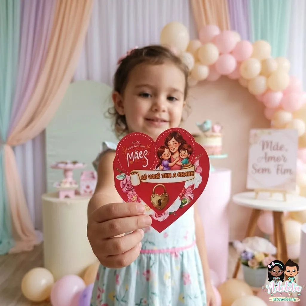 Cartão Interativo Dia das Mães Coração — imagem 3