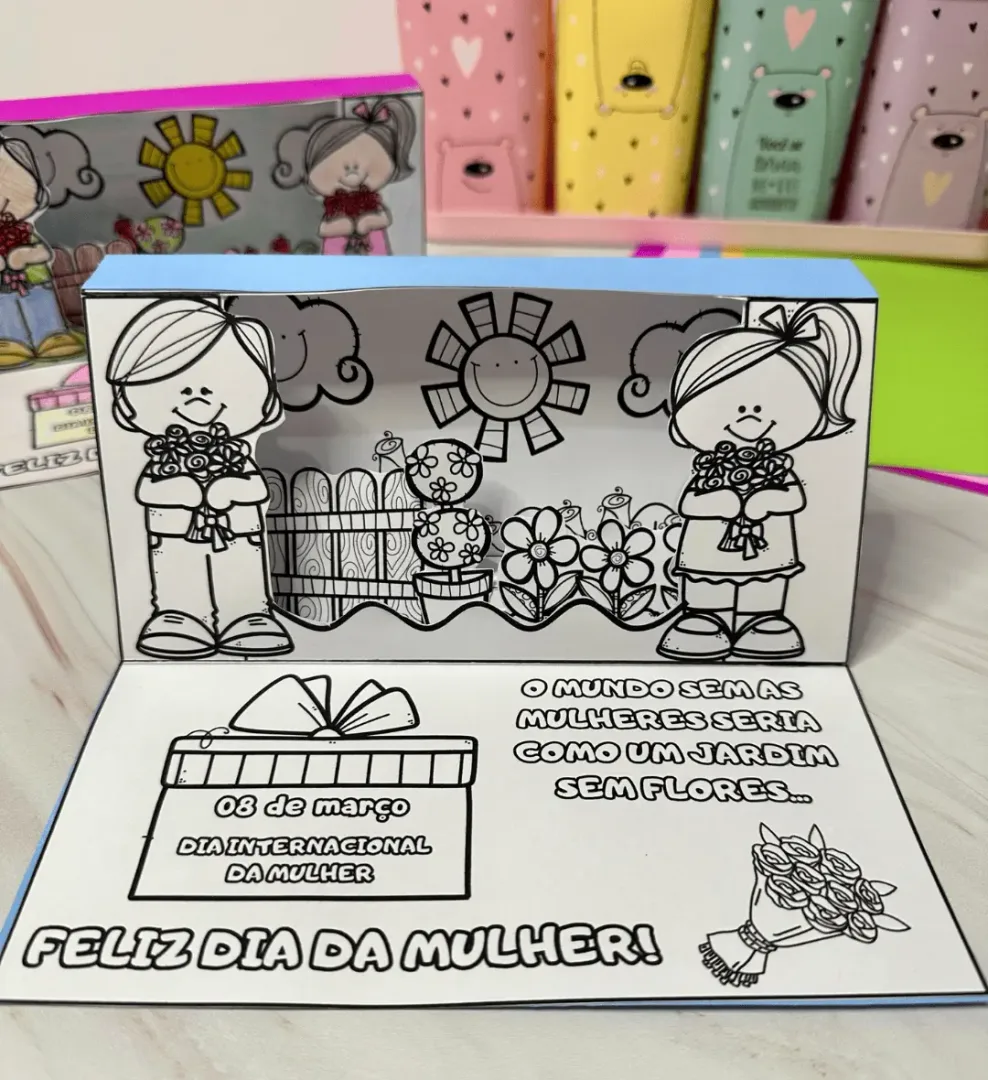 Cartão Jardim 3D - Dia da Mulher — imagem 6