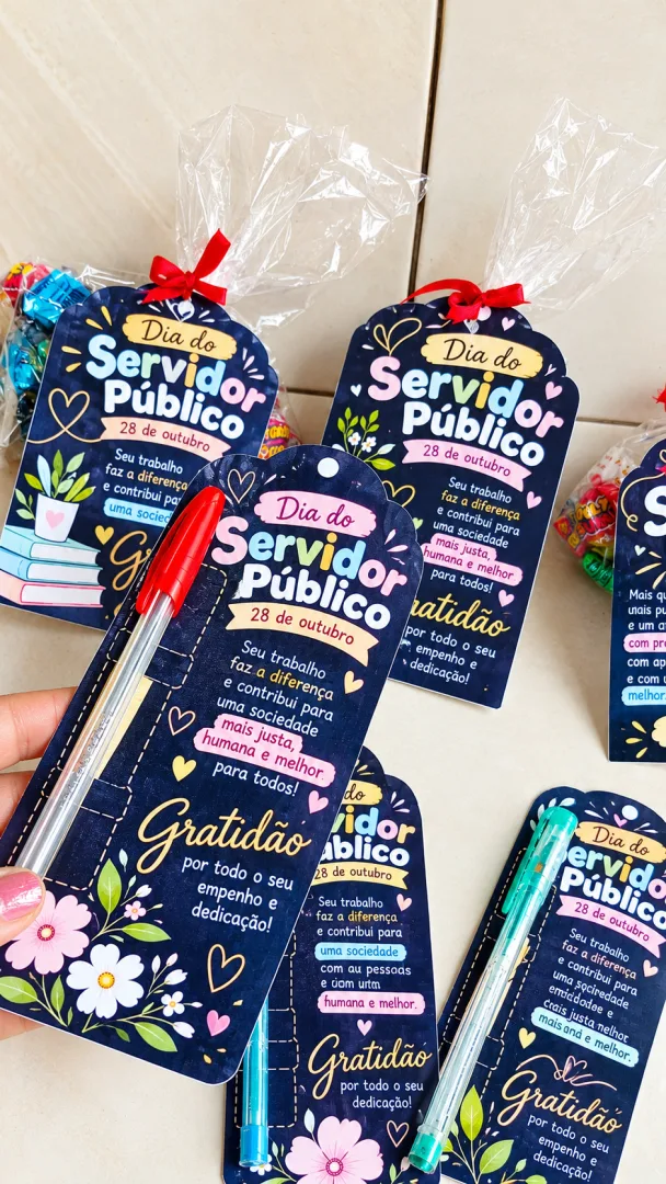 Cartão Lembrancinha Dia do Servidor Público Educação Infantil PDF — imagem 5