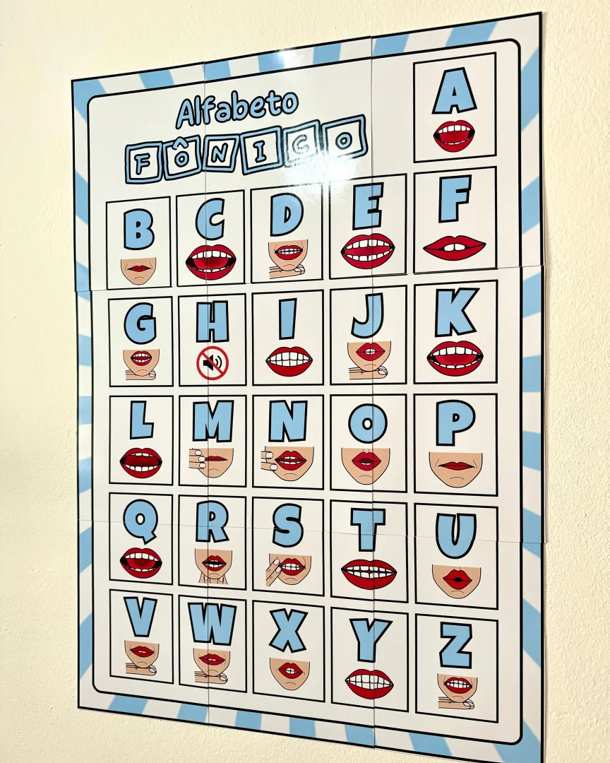 Cartaz Alfabeto Fônico — Ampliado e A4 para Alfabetização em PDF — imagem 2