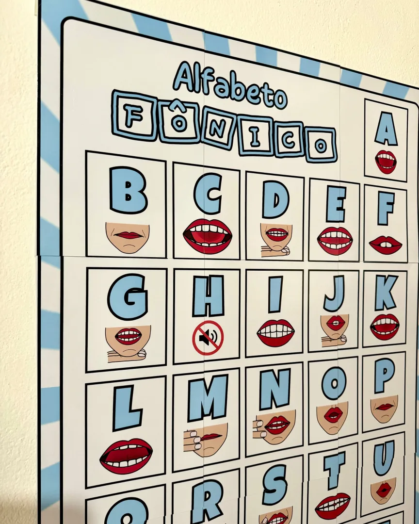 Cartaz Alfabeto Fônico — Ampliado e A4 para Alfabetização em PDF — imagem 3