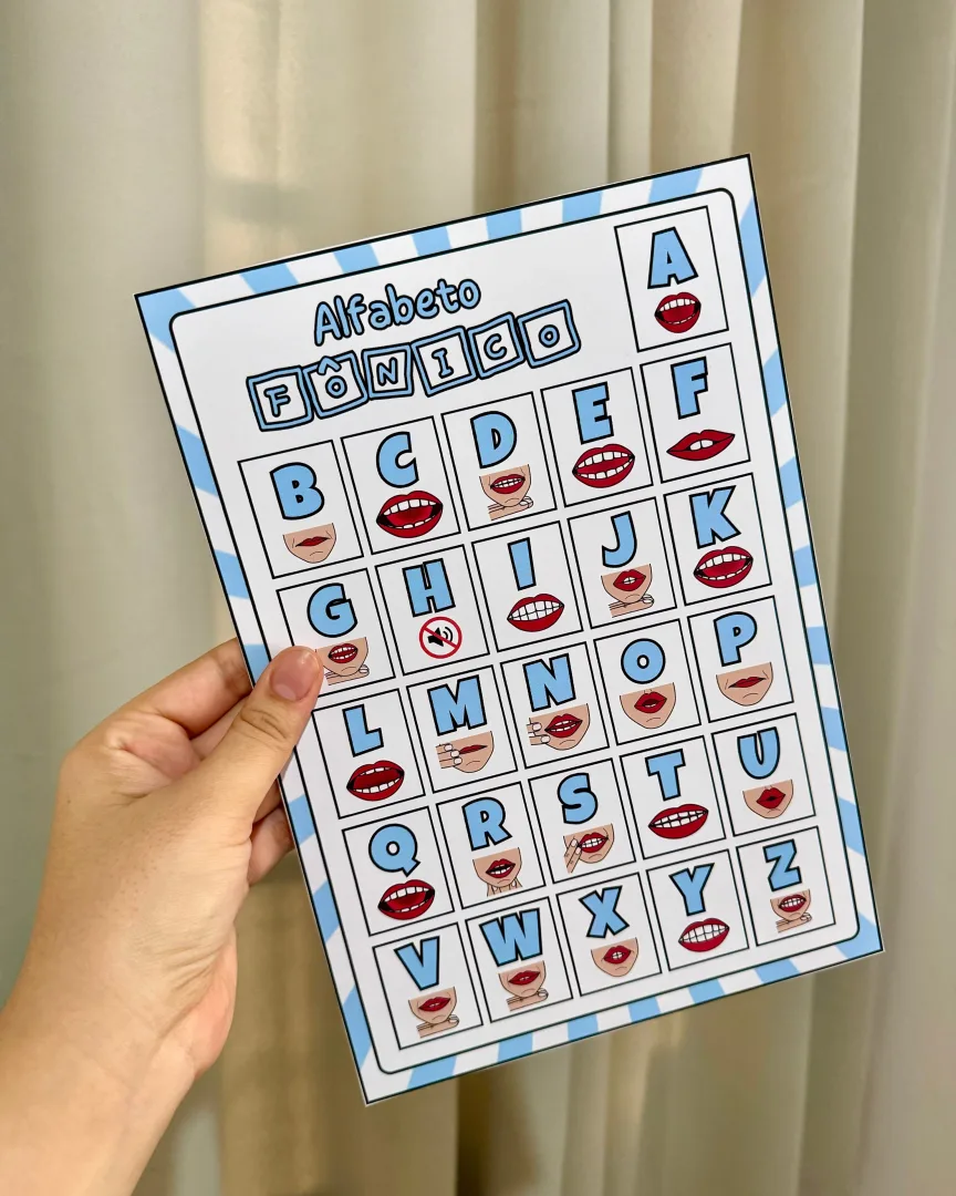 Cartaz Alfabeto Fônico — Ampliado e A4 para Alfabetização em PDF — imagem 6