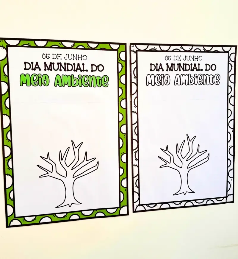 Cartaz Colaborativo Árvore - Meio Ambiente — imagem 2