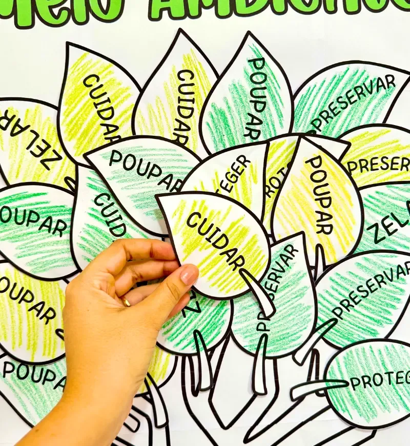 Cartaz Colaborativo Árvore - Meio Ambiente — imagem 3
