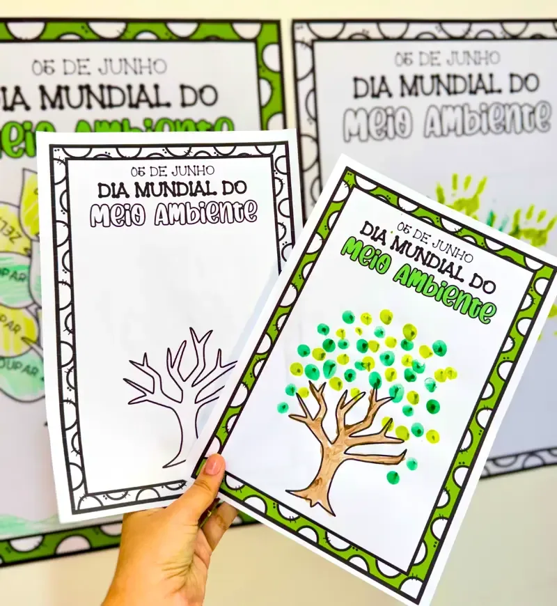 Cartaz Colaborativo Árvore - Meio Ambiente — imagem 4