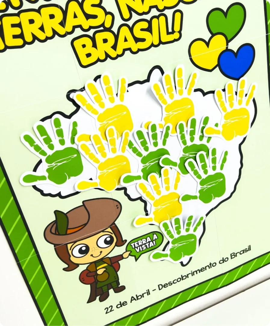 CARTAZ COLABORATIVO DESCOBRIMENTO DO BRASIL - PARA IMPRIMIR — imagem 3