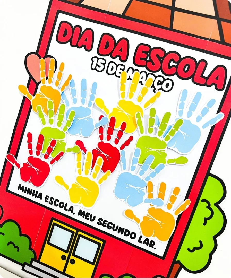 CARTAZ COLABORATIVO DIA DA ESCOLA — imagem 4