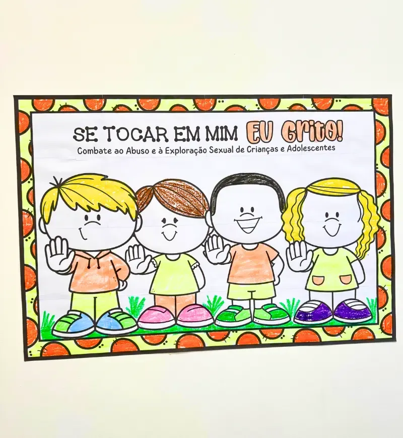 Cartaz Colaborativo Maio Laranja — imagem 2