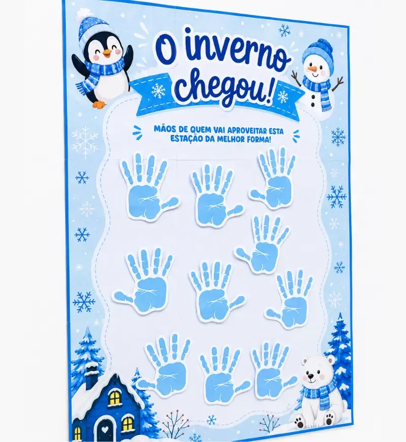 Cartaz Colaborativo O Inverno Chegou — imagem 2