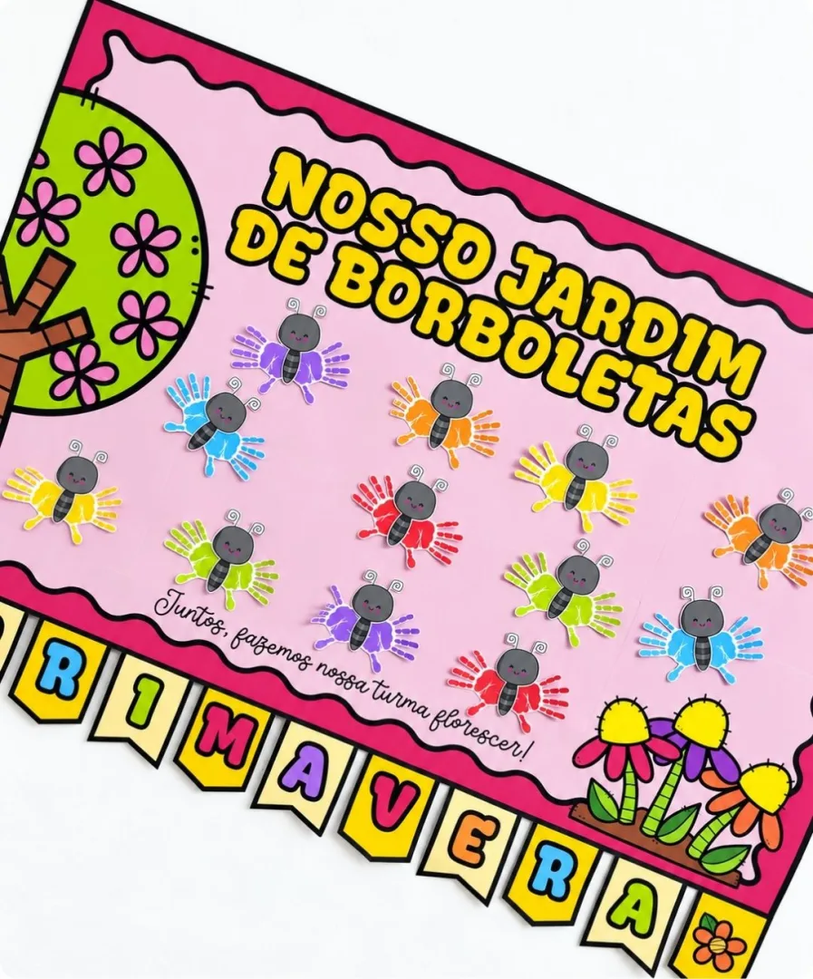 Cartaz Colaborativo Primavera para Educação Infantil PDF — imagem 3