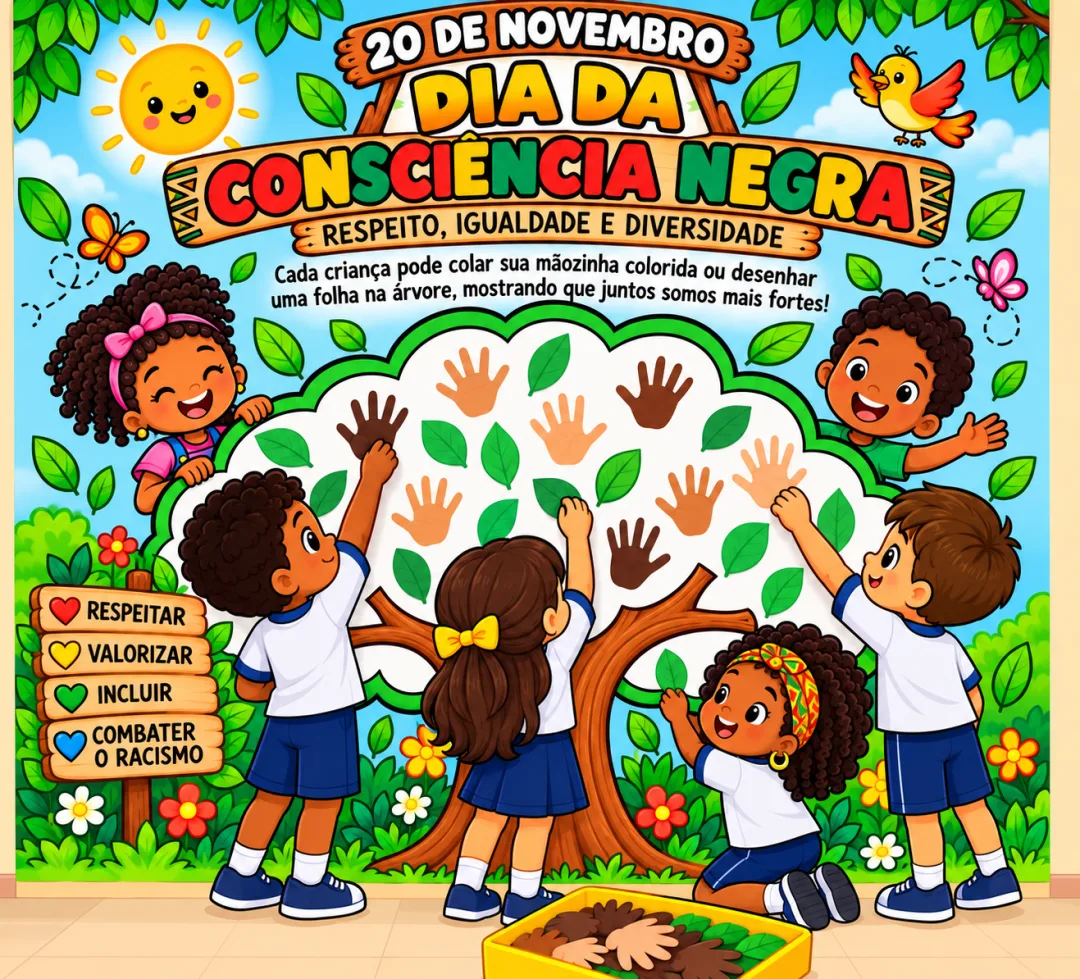 Cartaz Coletivo Consciência Negra PDF - Educação Infantil — imagem 2