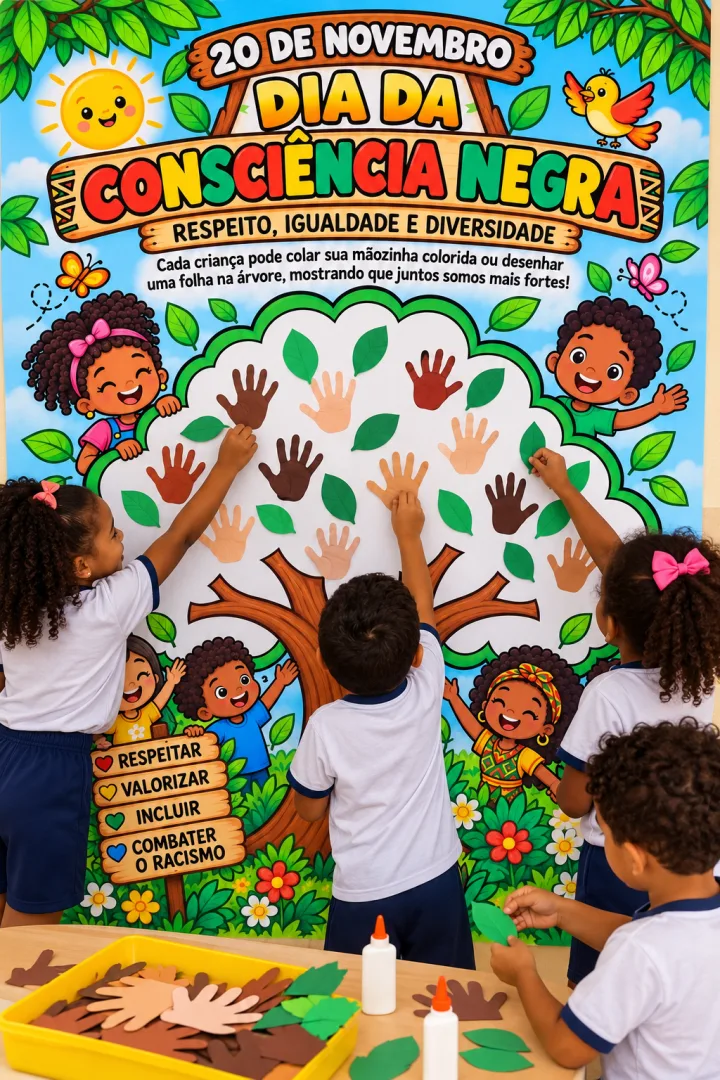 Cartaz Coletivo Consciência Negra PDF - Educação Infantil — imagem 3