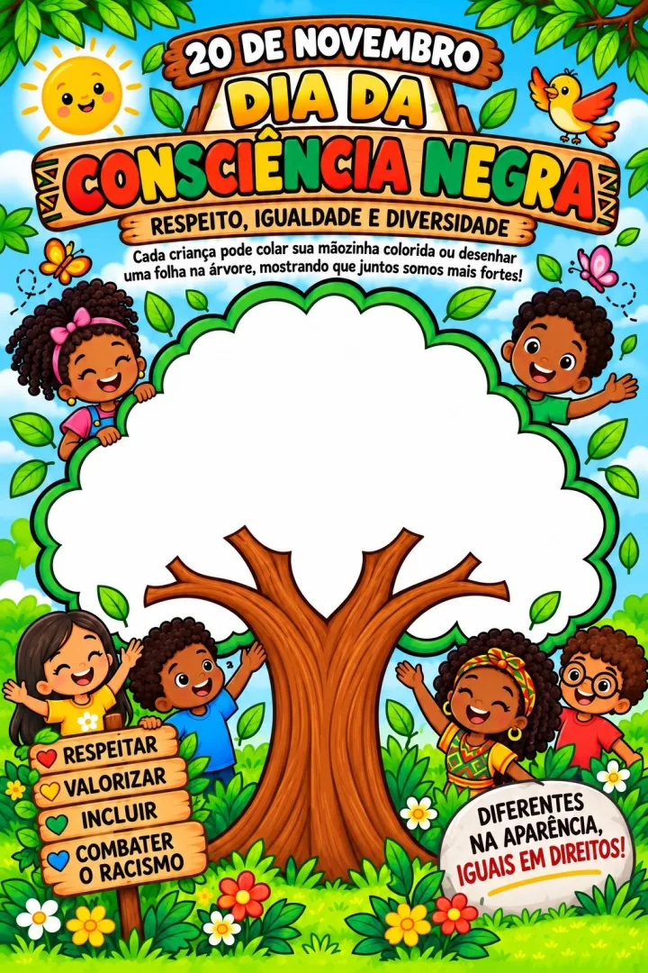 Cartaz Coletivo Consciência Negra PDF - Educação Infantil — imagem 4