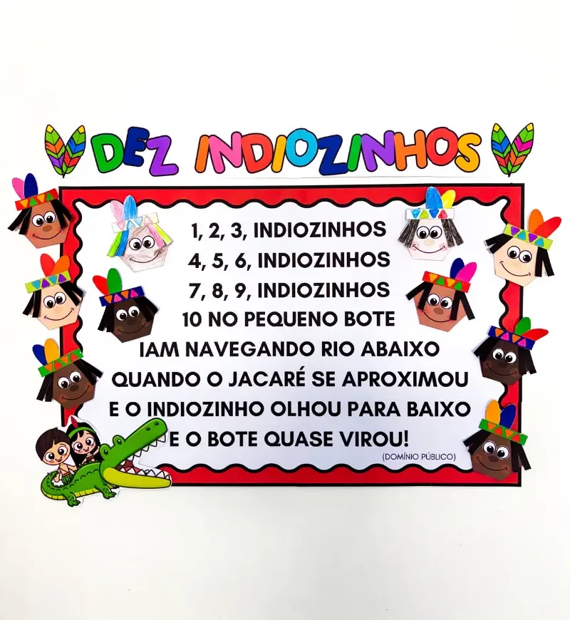 Cartaz Coletivo Dez Indiozinhos — imagem 2