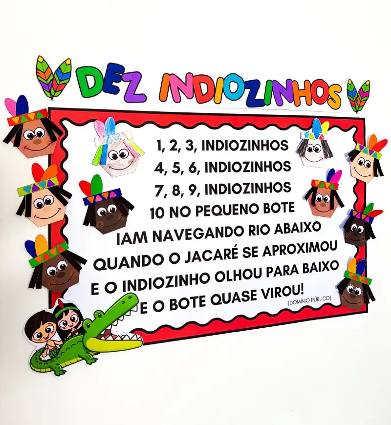 Cartaz Coletivo Dez Indiozinhos — imagem 6