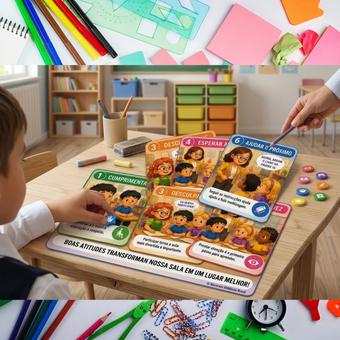 Cartaz Convivência em Sala de Aula para Educação Infantil em PDF — imagem 3