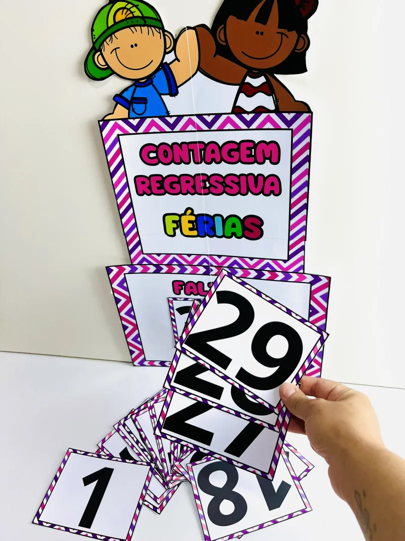 Cartaz de Contagem Regressiva para as Férias – Boas Férias para Imprimir — imagem 2