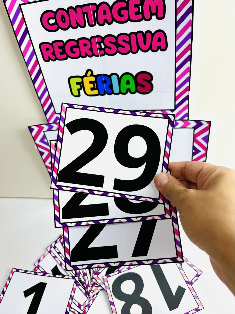 Cartaz de Contagem Regressiva para as Férias – Boas Férias para Imprimir — imagem 3