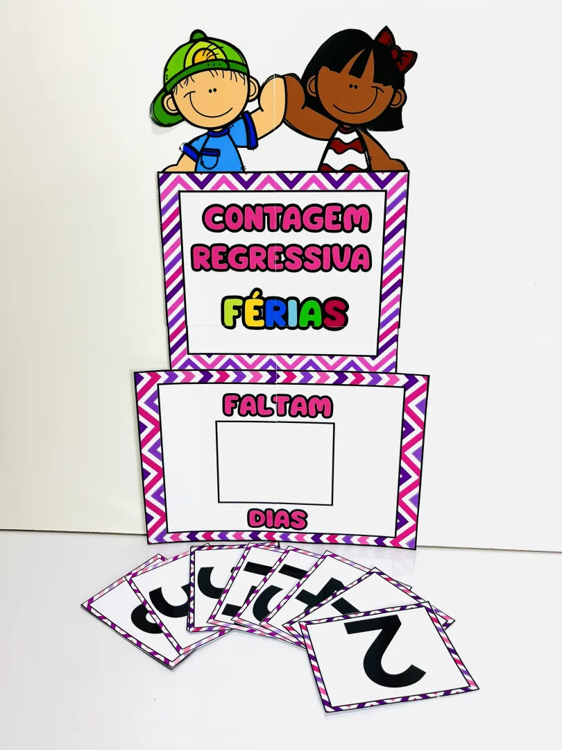 Cartaz de Contagem Regressiva para as Férias – Boas Férias para Imprimir — imagem 4