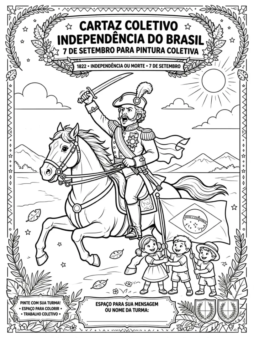 Cartaz de Pintura Coletiva -  Independência  — imagem 3