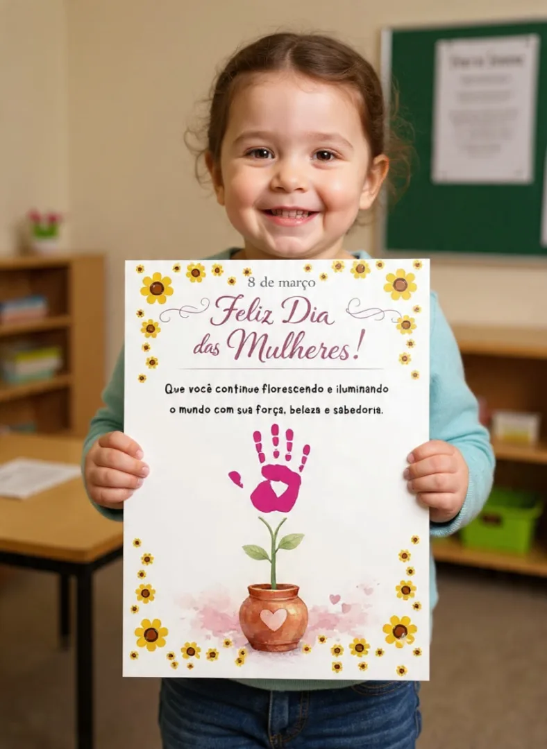 CARTAZ DIA DA MULHER: MÃOZINHA — imagem 2