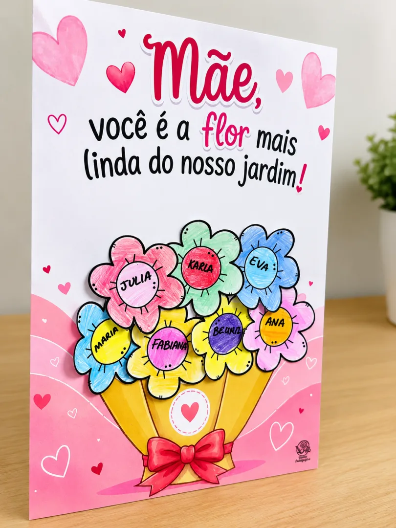 Cartaz Dia das Mães — PDF — Educação Infantil — imagem 2