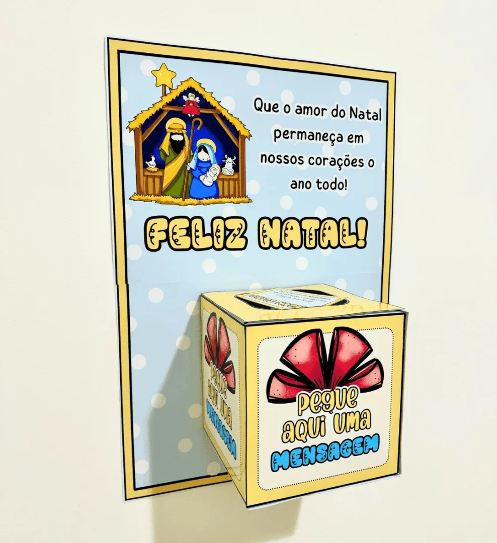 Cartaz Mensagem de Natal PDF Educação Infantil e Anos Iniciais — imagem 3