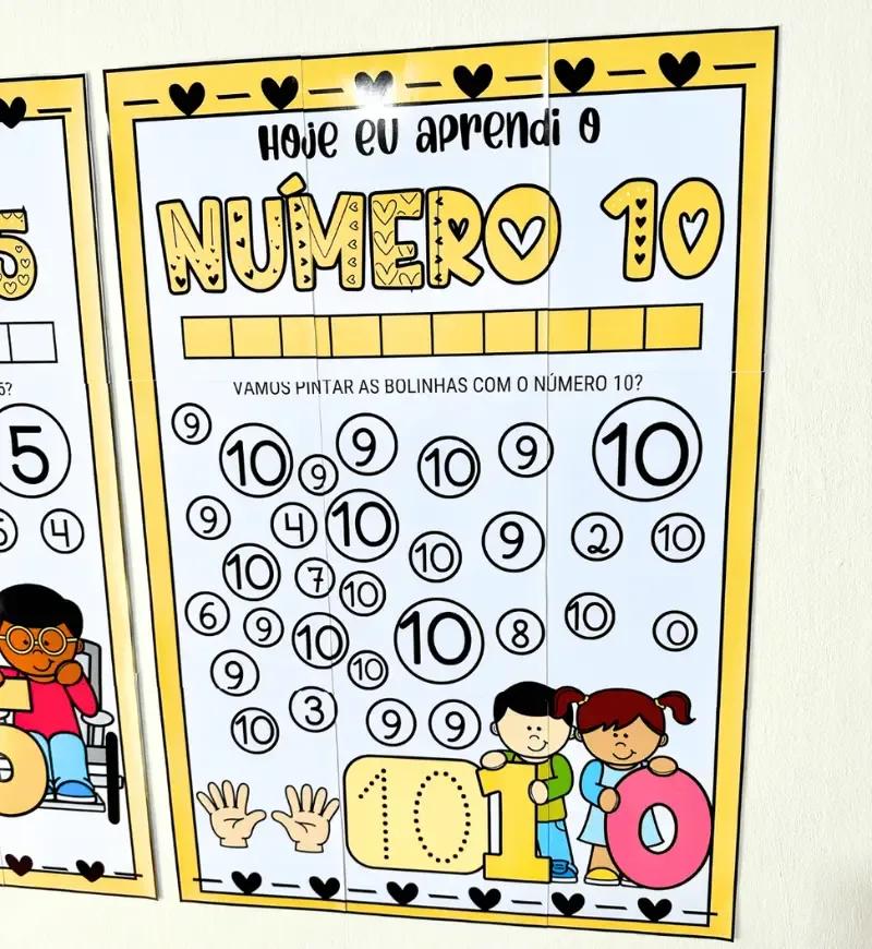 Cartaz Numerais de 1 a 10 — imagem 2