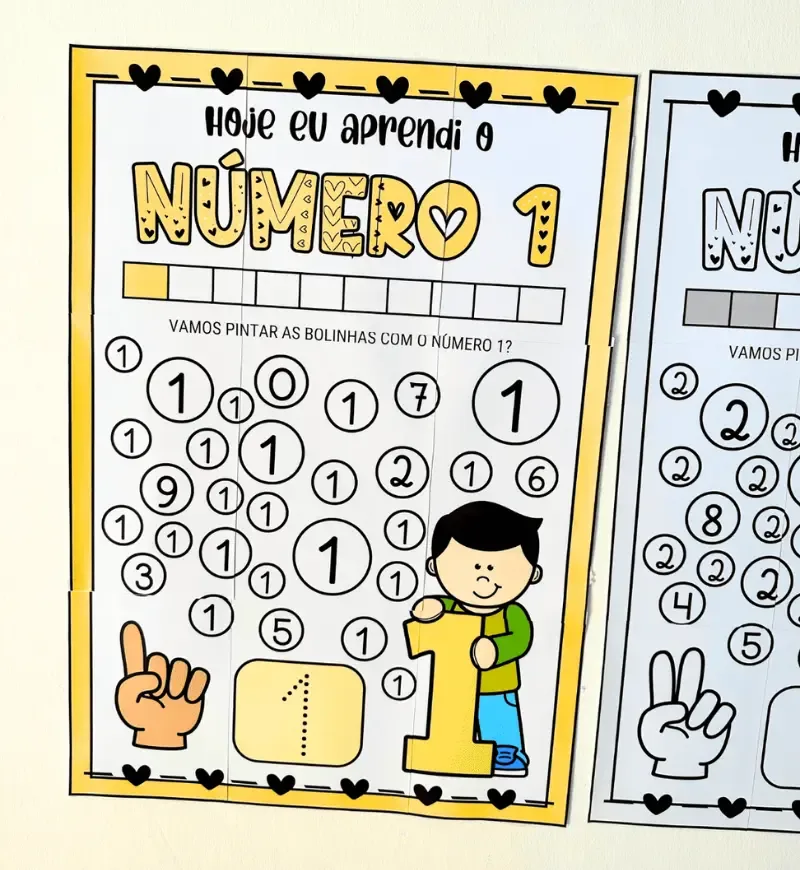 Cartaz Numerais de 1 a 10 — imagem 6