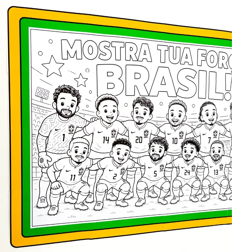 Cartaz Pintura Coletiva - Copa do Mundo — imagem 2