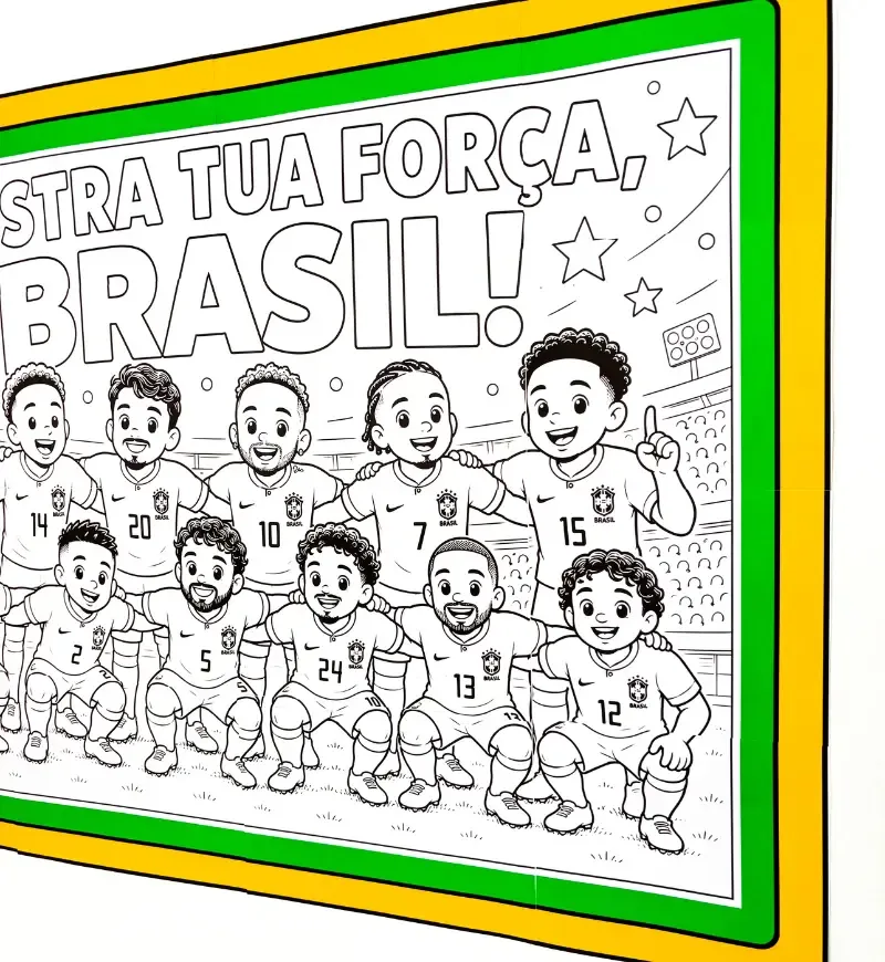 Cartaz Pintura Coletiva - Copa do Mundo — imagem 3