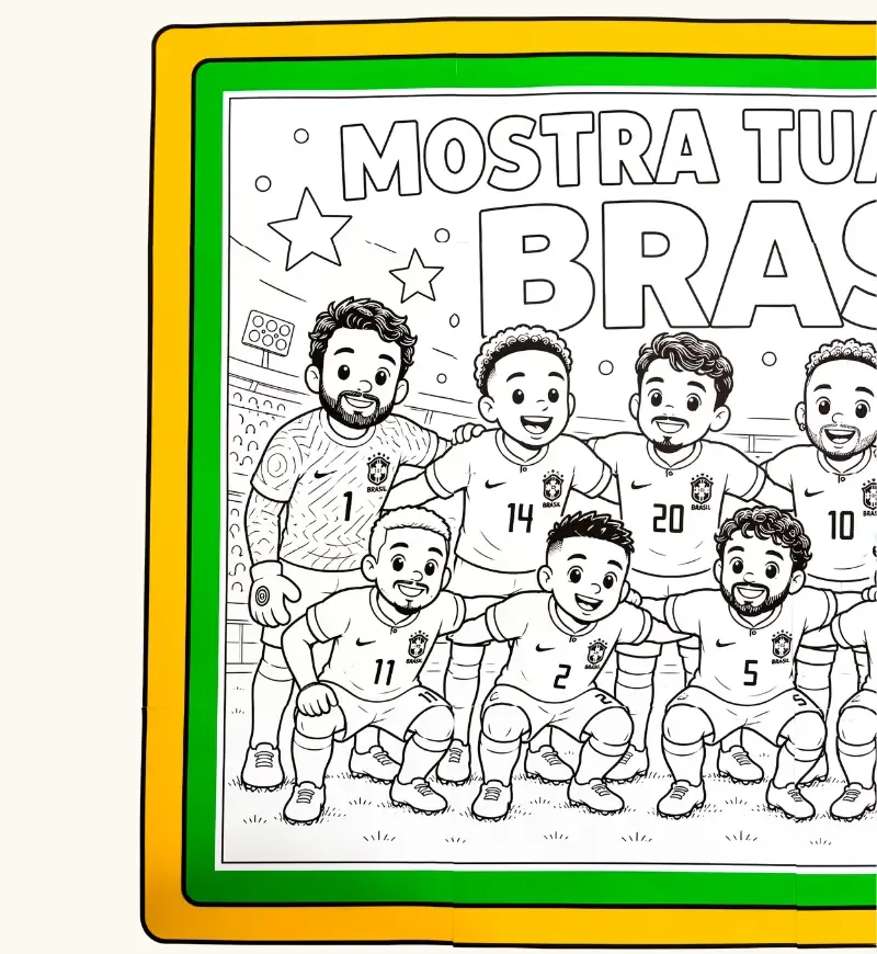Cartaz Pintura Coletiva - Copa do Mundo — imagem 4