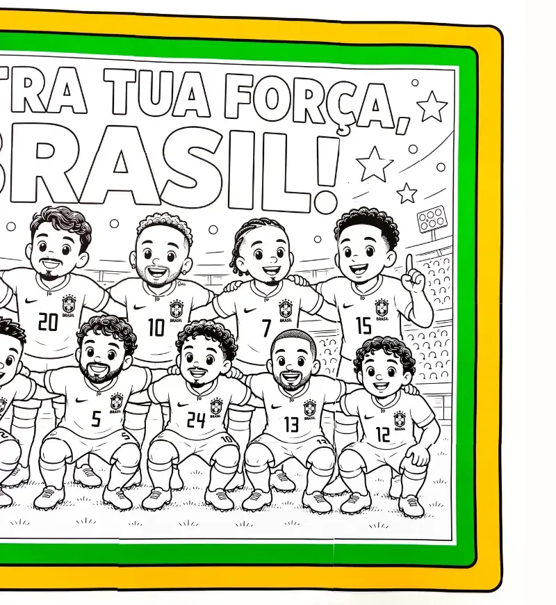 Cartaz Pintura Coletiva - Copa do Mundo — imagem 5