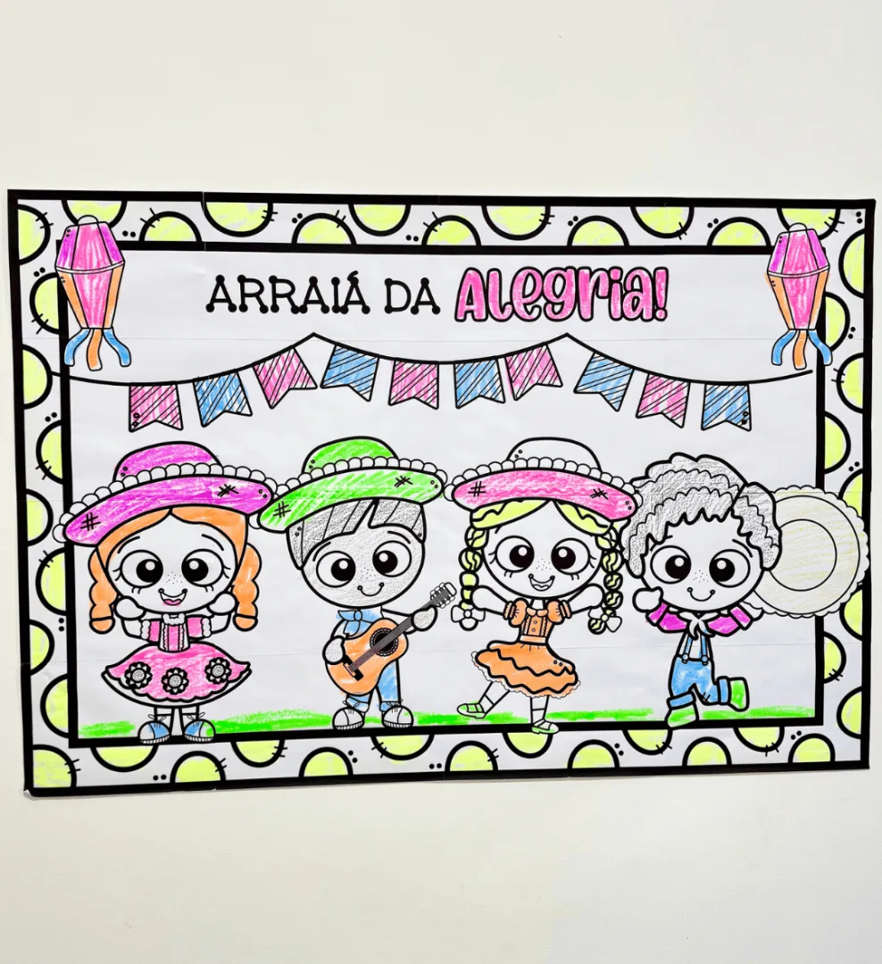 Cartaz Pintura Coletiva - Festa Junina — imagem 2