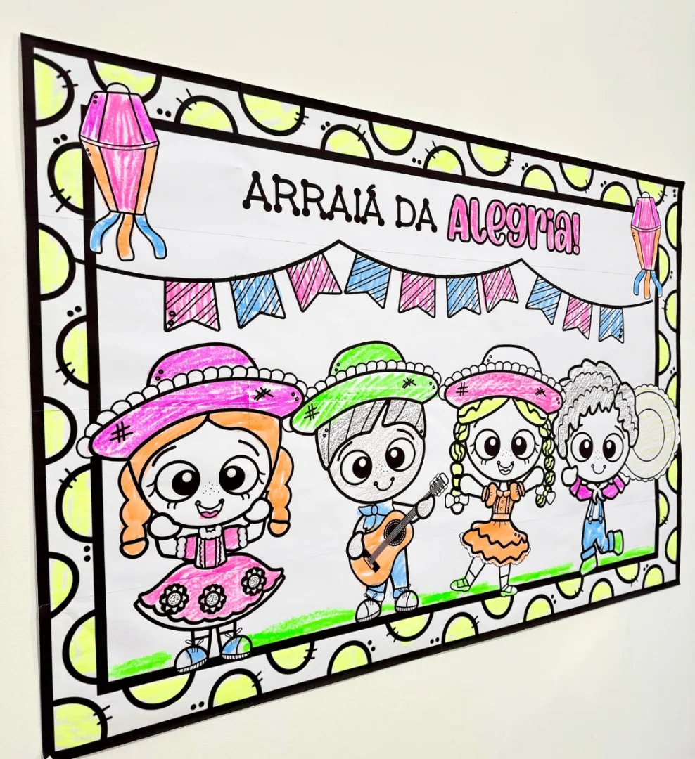 Cartaz Pintura Coletiva - Festa Junina — imagem 4